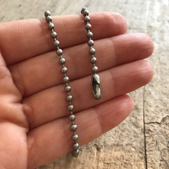 4 INCHES Stainless Steel Ball Chain Extender - 3.2mm thick - Picture 3 of 5